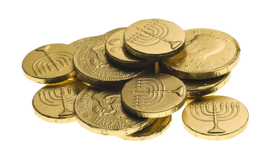 chocolate coins are modern Hanukkah treats - but chocolate as actual currency?