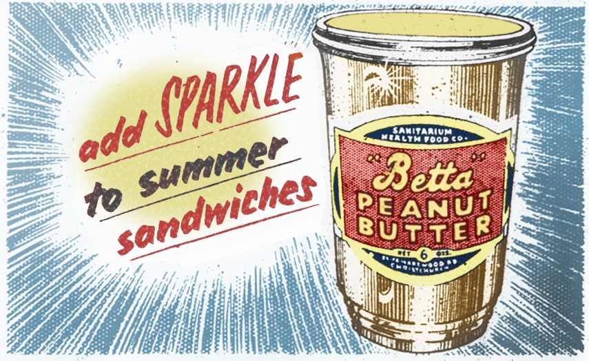 vintage ad for Betta Peanut Butter