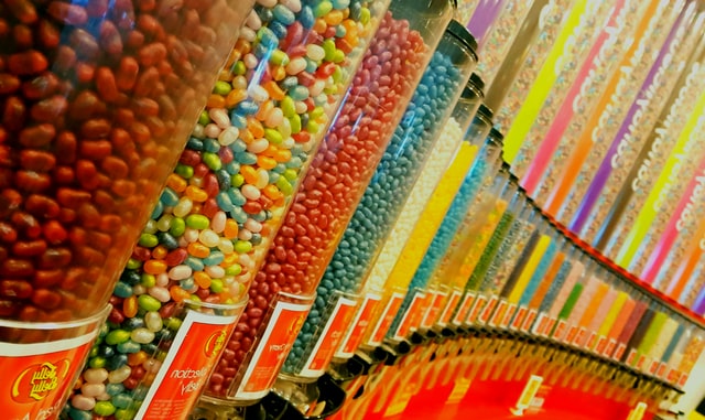 bulk candy - different flavors of jelly beans