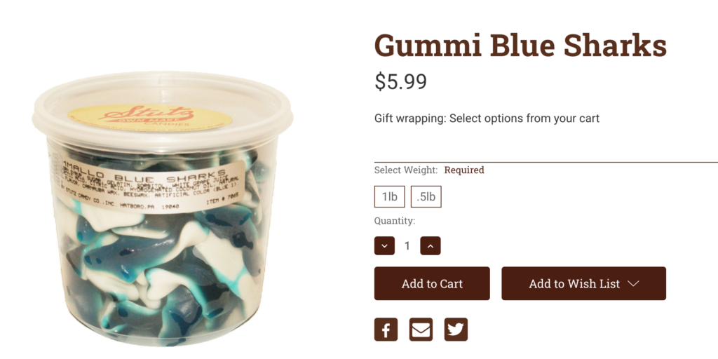 blue candy gummies